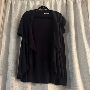 Navy open flowy cardigan